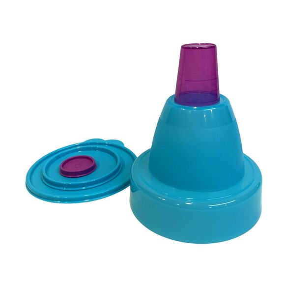 Tupperware Bowls With Lids Set New Midget Refrigerator Big Wonder Purple Blue - Picture 2 of 5